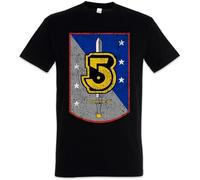 QINHENG Vintage Army of Light Logo Men T-Shirt - Space Center TV Series Babylon 5 Men T-Shirt Size XXL