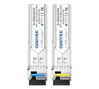 QINIYEK 1 Paire Simplex LC Module 3 km, connecteur Fibre monomode 1,25 G, SFP-WDM-SM 1000BASE BiDi 1310 nm/1550 nm Module émetteur-récepteur SFP