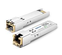 QINIYEK [Pack of 1] 1,25/2,5/5/10G SFP+ vers RJ45 Module, 10GBase-T Ethernet Transiver Compatible Cisco SFP-10G-T-S, MikroTik S+RJ10, Ubiquiti, Netgear AXM765, Fortinet(Cat 6a/7, 30m)