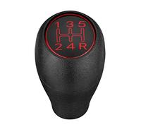 QINKO Pommeau de levier de vitesse 5 vitesses adapté pour Peugeot 504 505 309 205 GTI CTI levier de vitesse manuel poignée bâton-mat_rouge