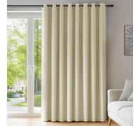 QINLIQIN Rideau Occultant 1 Pièce 240 x 240 cm Rideau Phonique Anti Bruit Différentes Tailles et Couleurs Disponibles pour Cuisine Dressing, Beige