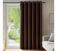 QINLIQIN Rideau Occultant 1 Pièce 240 x 240 cm Rideau Phonique Anti Bruit Différentes Tailles et Couleurs Disponibles pour Cuisine Dressing, Marron