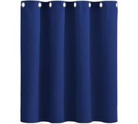 QINLIQIN Rideau Occultant 1 Pièce 94 x 140 cm Rideau Phonique Anti Bruit Doux et Léger Lavable en Machine pour Maison Chambre Fenetre, Bleu Foncé