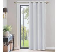 QINLIQIN Rideau Occultant à Oeillets 210 x 250 cm Rideaux Isolants Thermiques avec Oeillets Différentes Tailles et Couleurs Disponibles pour Cuisine Rideau Dressing, Blanc