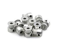 Qinlu-Impression Gt2 Poulie de timing 16 dent 2GT 20 Dents Aluminium Bore 5mm 8mm Roues synchrones Partie de vitesse for largeur 6mm 10mm, Transmission fluide(16T W6 B6)