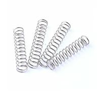 Qinlu-Ressort comprimé hélicoïdal 10pcs Fil DIA 0.8mm Compression Spring blanc Zinc Plaqué Tension Spring Hardware Accessoires OD 7mm Longueur 10-60mm, les projets de bricolage(0.8 x 7 x 40mm)