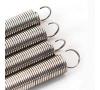 Qinlu-Ressort comprimé hélicoïdal 5pcs double crochet petit ressort de tension 304 extension en acier inoxydable fil à ressort dia 1mm DIA DIA 12MM Longueur 30-100mm, les projets de bricolage(30 Mm)