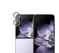 QINOUK Caméra Arrière Protecteur pour Xiaomi Mix Flip, [2 Pièces] Anneau en Alliage D'aluminium, Film de Protection HD, [Anti-rayures] pour Xiaomi Mix Flip-1