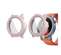 QINOUK Coque PC Dur pour CMF Watch Pro 2 avec Verre Trempé, [2-Pack] Coque de Protection Anti-Rayures Compatible avec CMF Watch Pro 2-Rose