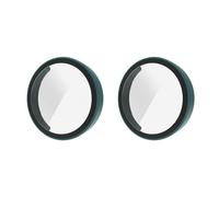 QINOUK Coque PC Dur pour Garmin Lily 2 avec Verre Trempé, [2-Pack] Coque de Protection Anti-Rayures Compatible avec Garmin Lily 2-Vert