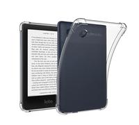 QINOUK Coque pour Kobo Clara Colour/Clara BW, [Protection Airbag] Coque Protecteur Antichoc Ultra-Mince, Coque Souple TPU Transparent, pour Kobo Clara Colour/Clara BW-Transparent