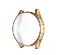 QINOUK Coque pour Samsung Galaxy Watch 5 44 mm avec protection d'écran intégrée, coque fine en TPU souple, anti-chute, anti-rayures et coque de protection intégrale pour Galaxy Watch 5 44 mm - Doré