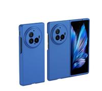 QINOUK Coque pour Vivo X Fold 3 Pro, [Anti-Rayures] Coque Protecteur en PC Dur, Coque Ultra-Mince pour Vivo X Fold 3 Pro-Bleu