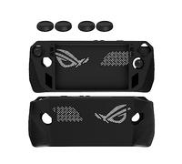 QINOUK Étui pour ASUS ROG Ally, [Anti-Rayures] Étui en TPU Souple Case avec 4 Poignées de Pouce, pour ASUS ROG Ally Accessoires-Noir