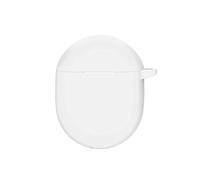 QINOUK Étui pour Google Pixel Buds Pro, Étui en Silicone Souple, avec Clip en Forme de D, Étui de Protection pour Google Pixel Buds Pro-Blanc