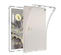 QINOUK Étui pour Google Pixel Tablet, [Protection Airbag] Étui Protecteur Antichoc Ultra-Mince, Étui Souple TPU Transparent, Compatible avec Google Pixel Tablet-Transparent