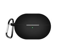 QINOUK Étui pour Huawei Freebuds Pro 3, Étui en Silicone Souple, avec Clip en Forme de D, Étui de Protection pour Huawei Freebuds Pro 3-Noir