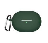 QINOUK Étui pour Huawei Freebuds Pro 3, Étui en Silicone Souple, avec Clip en Forme de D, Étui de Protection pour Huawei Freebuds Pro 3-Vert