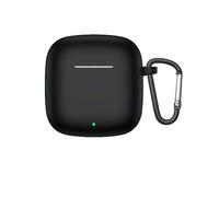 QINOUK Étui pour Huawei FreeBuds SE 2, Étui en Silicone Souple, avec Clip en Forme de D, Étui de Protection pour Huawei FreeBuds SE 2-Noir