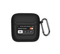 QINOUK Étui pour JBL Tour Pro 2, Étui en Silicone Souple, avec Clip en Forme de D, Étui de Protection pour JBL Tour Pro 2-Noir