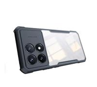 QINOUK Étui pour Xiaomi Poco F6 Pro, [Protection Airbag] Étui de Protection Transparent en PC + TPU Souple, Etui Anti-Rayures pour Xiaomi Poco F6 Pro