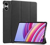 QINOUK Etui pour Xiaomi Poco Pad, [Stand Feature] Couverture Intelligente Ultra Fine, PU et PC Étui Protecteur Anti-Rayures, for Xiaomi Poco Pad-Noir