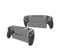 QINOUK Transparent Étui pour Sony Playstation Portal, [Antichoc] Dur PC Anti-Rayures Etui Protecteur Case, Compatible avec Sony Playstation Portal-Noir