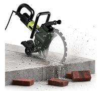 QINPI Scie annulaire à béton 9800 W, avec Double Guidage pour Un Effort réduit, Profondeur de Coupe maximale de 30 cm, avec système d'aspiration des poussières par Eau, pour Le rainurage des Murs