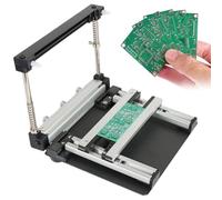 QINPI Station de sérigraphie Manuelle, imprimante de pochoirs pour Circuits imprimés à épaisseur réglable, Table d'impression de pâte à souder pour Treillis métallique cms, avec raclette de 4 Pouces
