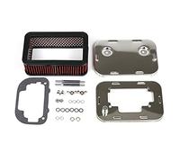 QINQIN LUQIQI Air Cleaner Air Cleaner for Empi Weber Dellorto Bouchon Carburateur 32/36 DGEV DGV DGAV 38DGES DGAS Filtre à air chromé 6 5mm