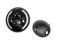 QINSHU Avant Lampe Assembly Pour Suzuki Universel 7.5 "phare Rond 7 Pouces LED Phare De Moto (7.5 light housing C)