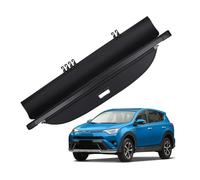 QINSHU Cache-Bagages Couverture Coffre Rétractable pour Toyota pour Rav4 2013 - 2018 Porte-Colis Bouclier Étanche Protection Confidentialité Couverture Cargaison(Canvas)