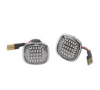 QINSHU Car Indicateur Position Latéral Clignotant LED Lampe Séquentielle Dynamique Pour Skoda Pour Fabia Pour Octavia Mk1 Mk2 Pour Roomster Pour Rapid NH3(Dynamic Crystal)