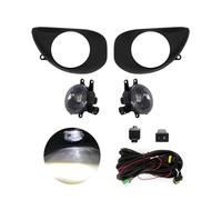 QINSHU Feu Antibrouillard Phare Antibrouillard Halogène À LED Pour Voiture Feu Jour Feux Circulation Diurnes De Pour Toyota Pour Yaris 2006 2007 2008(LED Fog Lamp)