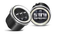 QINSHU Feu Antibrouillard Pour G G25 G37 2010-2012 2013 2 X 30 W Ensemble Phares Antibrouillard LED De Voiture Avec Angel Eye DRL Feu Jour 6000LM H11(White*Blue)