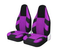 QINSHU Housse Siege Voiture Housses Siège Voiture, 2 Pièces, Accessoires Style Pneu Seau, Quatre Saisons(Purple 2 Piece)
