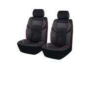QINSHU Housse Siege Voiture Le Siège Voiture Universel 4mm Couvre Style D'éponge pour La Plupart des Conceptions Sport Camion SUV(Red 2 Seat)