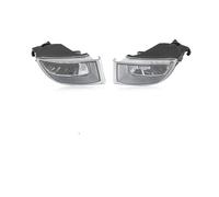 QINSHU Pour Toyota Pour Land Pour Cruiser Prado 120 2002-2009 Bloc Optique Antibrouillard À LED Lentille Claire Grille Enjoliveur Antibrouillard(Led)