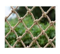 Qinshunxi Net de sécurité de la Corde de Chanvre - 6 mm Anti-Chute de Billets d'oiseau en Treillis de Jute Naturel pour la Protection de la Protection de l'enfance Cordons de Garde-Corps décoratifs
