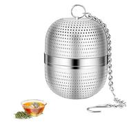 Qinsky Boule à Thé,Boules à Thé Acier Inoxydable Infuseur à Thé Trou Fin avec Chaîne et Couvercle Infuseur Thé peut être utilisé pour Thé, Épices et la Plupart des Tasses et Théières