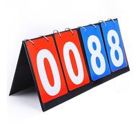Qinsky Compteur de Score,4 Sportive Compteur Multifonction Tableau Sports Flip D'affichage Bord Numérique Sportive Ableau Portable à Bascule Léger Table en Carton pour Le Jeu Compétition D'échecs