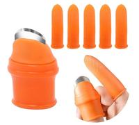 Qinsky Couteaux de Pouce en Silicone,Couteau À Doigt Silicone Jardin Pouce Couteau pour Tailler Jardin Plantes Légumes Fruits(Femelle)