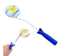 Qinsky Rouleau d'angle professionnel pour peinture d'angle, bricolage, idéal pour bords et coins étroits, mélange, plastique, coton