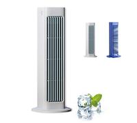 Qinux Breezamax Ac, Bladeless Portable Air Conditioner, Beat the Scorching with 3 Speeds, Beat the Scorching Heat & Humidity, Quiet Operation (White,Plug-in model)