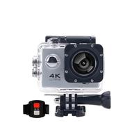 Qinux Pixgo 4k Action Camera, 4k Ultra Hd Underwater Sports Action Camera 30m Waterproof With Wrist Remote, remotely through, Underwater Helmet Camera For Underwater Shooting & Outdoor Sports (Gray)