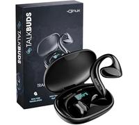 Qinux TalkBuds Écouteurs traducteurs avec Intelligence Artificielle | Traduction en Temps réel en + 140 Langues | Compatible avec Android et iOS | Connexion Bluetooth 5.1 (Noir)
