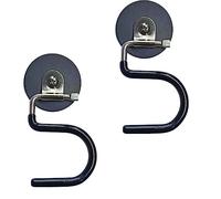 Qinwuwu Lot de 2 porte-balais magnétiques en forme de S - Support mural pour outils de nettoyage - Gain de place - En acier inoxydable - Pour cuisine, garage