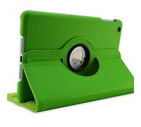 QINYUP Étui avec Housse de Fonction de réveil du Sommeil pour étui iPad Air 2 Modèle A1566 A1567 Housse de Tablette 360 degrés Rotatif Coque en Cuir PU-Vert