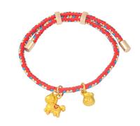 QINZITAO Bracelet tressé inspiré de l'année du cheval orné d'une breloque cheval ludique pour porter chance, bijou tendance parfait