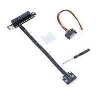 QINZITAO Câble adaptateur MiniPCIe vers PCIE 1X 4XX 8X 16X pour extension PCIE, connecteurs 270 degrés